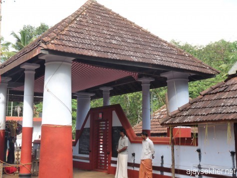 Perinjanam Pallyil Bhagavati temple north of Kodungallur.  The first installation by Pallyvanar in early 16th century. 