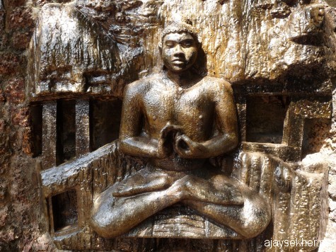 Bass-relief of the buddha at Gurukulam convention centre, Varkala.