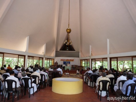 Inside the Gurukulam Convention Centre, Varkala.