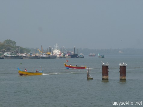Bepur port from Chaliyam.  Bepur was made his second home by Bepur Sultan Basheer in the 20th century and Chaliyam was made into a strategic vantage by Tipu Sultan in 18th century.