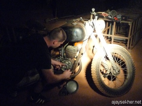 Bike used in the Polish production of Macbeth, Who is that Bloodied Man?