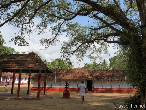 Palyil temple, Perinjanam: A View from the east.