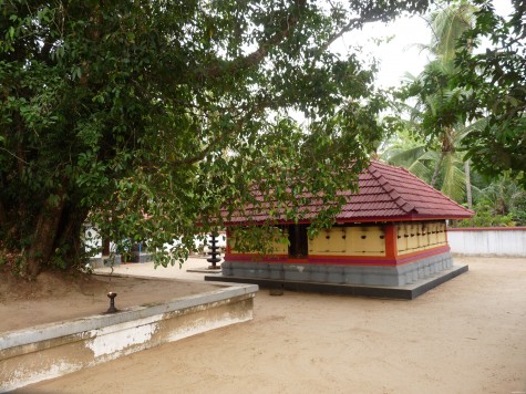 The family temple enshrining the ancestors as Achan at Changaram Komarath near Mullasery