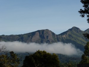 Nagamalai and Kolukkumalai seen above the clouds