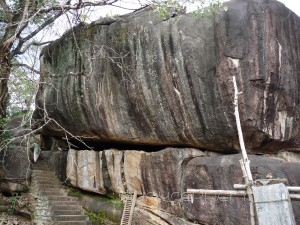 The huge granite structure that houses the shrine