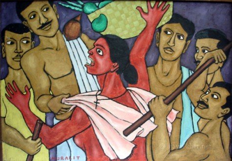Caste lords violating the honour of Avarna women in public: Channar Woman by Chitrakaran T Murali